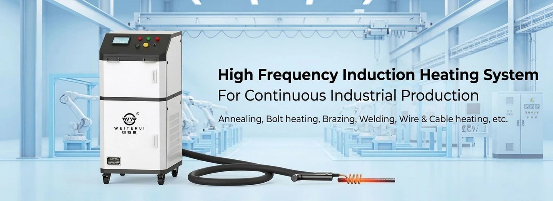 medium frequency induction heating machine water-cooled
